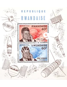 Rwanda, Bloc-Feuillet n° 5, timbres thématiques