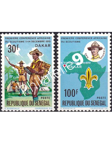 Sénégal, n° 339 à 340, collection timbres thématiques