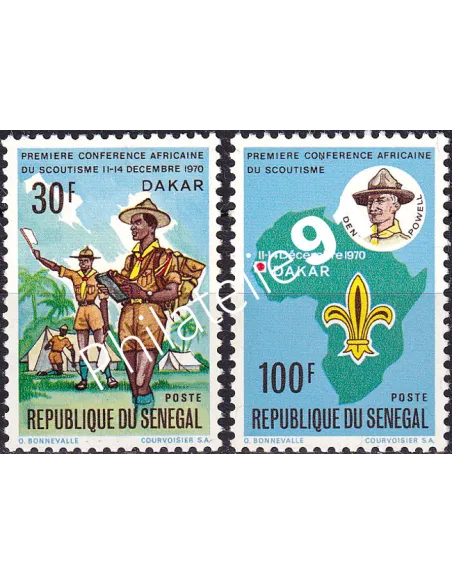 Sénégal, n° 339 à 340, collection timbres thématiques
