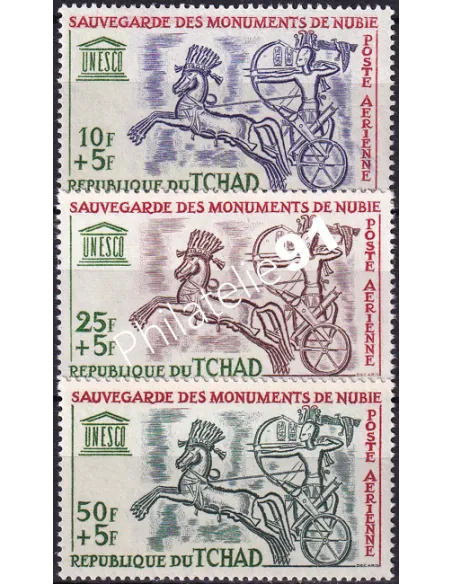 Tchad, PA 13 à 15, collection timbres thématiques