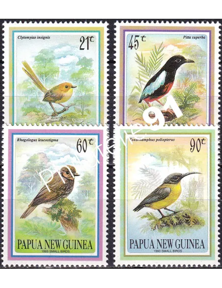 Papouasie-Nouvelle-Guinée, n° 676 à 679, collection timbre Océanie