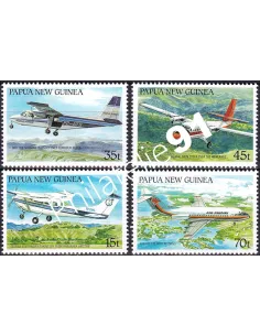 Papouasie-Nouvelle-Guinée, n° 552 à 555, collection timbre Océanie