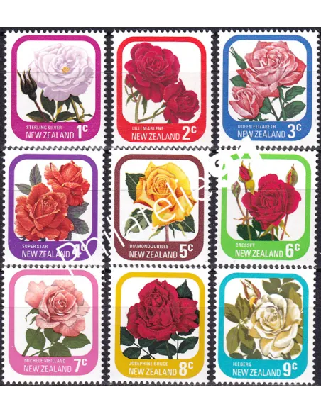 Nouvelle-Zélande, n° 645 à 653, collection timbre Océanie