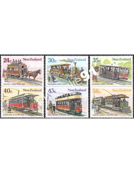 Nouvelle-Zélande, n° 889 à 894, collection timbre Océanie