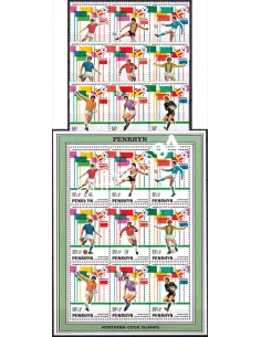 Penrhyn, n° 187 à 195 et BF n° 32, collection timbre Océanie