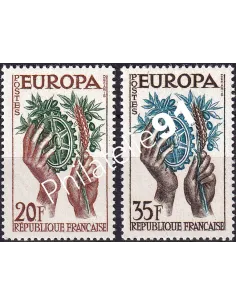 France, n° 1122 à 123, collection timbres Europa