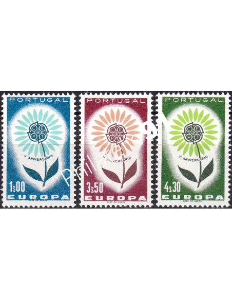 Portugal n° 944 à 946, Europa 1964, collection timbres d'Europa