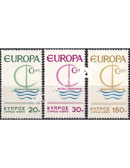 CHYPRE, n° 262 à 264, Europa 1966, collection timbres Europe