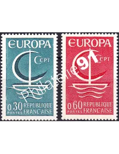 France, n° 1490 à 1491, collection timbres Europa