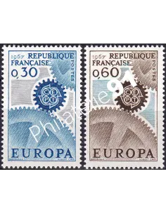 France, n° 1521 à 1522, collection timbres Europa