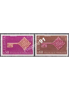 France, n° 1556 à 1557, collection timbres Europa