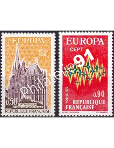 France, n° 1714 à 1715, collection timbres Europa