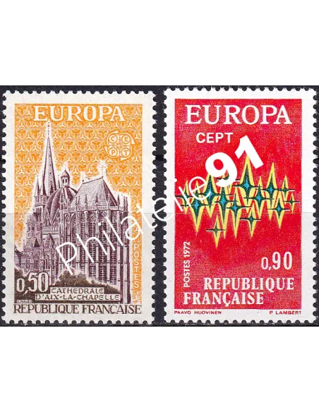 France, n° 1714 à 1715, collection timbres Europa