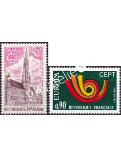 France, n° 1752 à 1753, collection timbres Europa