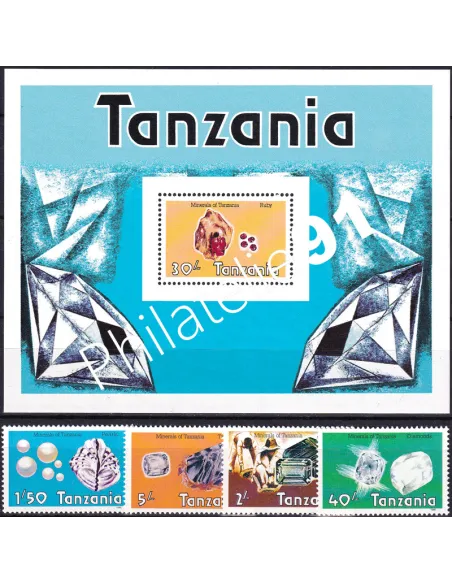 Tanzanie, n° 280A à 280D et BF n° 45A, timbres thématiques