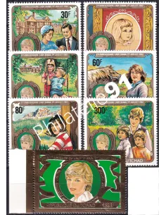 Tchad, n° 388 à 391 et PA n° 238 à 240, collection timbres thématiques