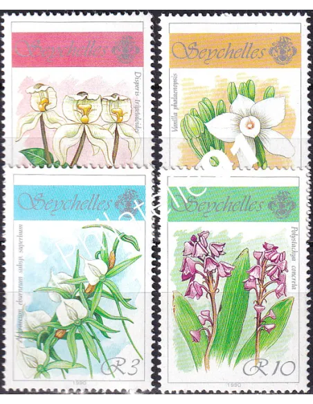 Seychelles, n° 705 à 708, collection timbres thématiques