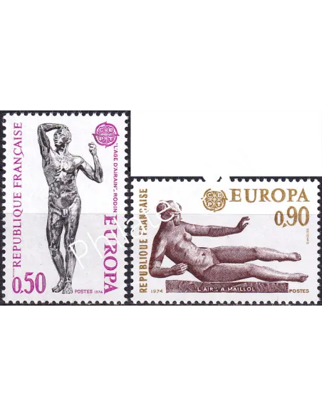 France, n° 1789 à 1790, collection timbres Europa