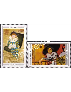 France, n° 1840 à 1841, collection timbres Europa