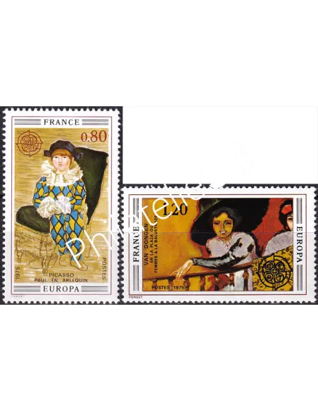 France, n° 1840 à 1841, collection timbres Europa
