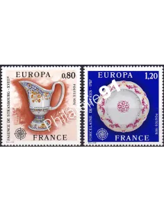 France, n° 1877 à 1878, collection timbres Europa