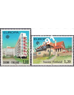 Finlande n° 788 à 789, EUROPA 1978, Monuments, timbres d'Europe