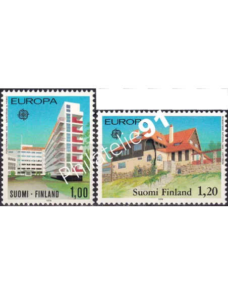 Finlande n° 788 à 789, EUROPA 1978, Monuments, timbres d'Europe