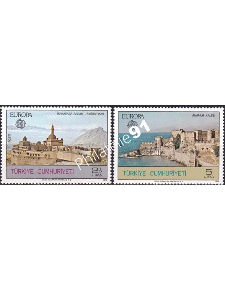 Turquie n°2213 à 2214, Timbres Europa 1978, timbres d'Europe