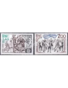 France, n° 2138 à 2139, collection timbres Europa