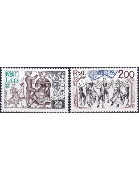 France, n° 2138 à 2139, collection timbres Europa