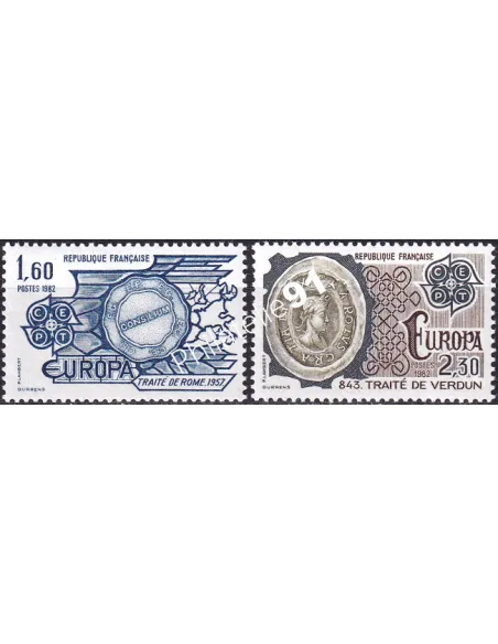 France, n° 2207 à 2208, collection timbres Europa