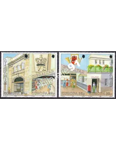 Gibraltar, n° 599 à 602, 2 paires, timbres Europa
