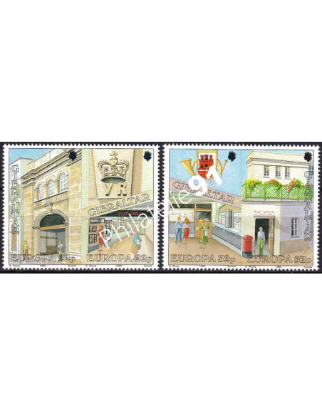 Gibraltar, n° 599 à 602, 2 paires, timbres Europa
