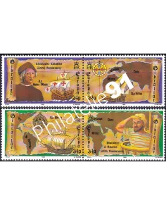 Gibraltar, n° 647 à 650, 2 paires, timbres Europa