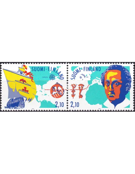 Timbres de Finlande n° 1142A, Paire, collection timbre Europe