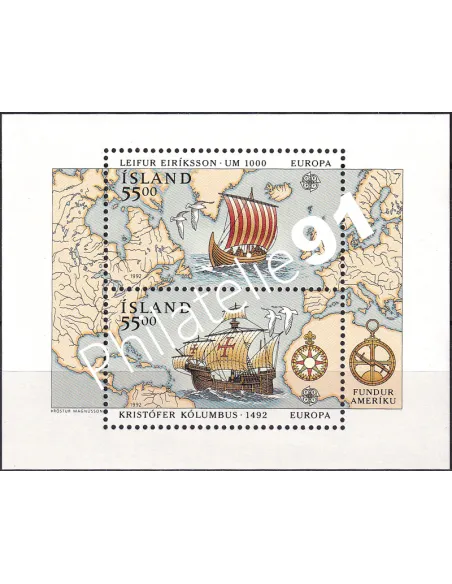 Islande, BF n° 13, collection timbres d'Europe