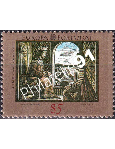 Timbre du Portugal n° 1911, Europa 1992, collection timbre Europe
