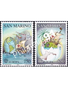 Timbres de ST-MARIN n° 1301 à 1302, Europa 1992, collection Europe