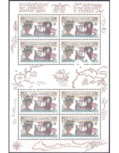 Tchécoslovaquie, n° 2913 en Feuille, collection timbres Europe