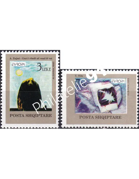 Timbres d'Albanie n° 2299 à 2300, collection timbres Europe