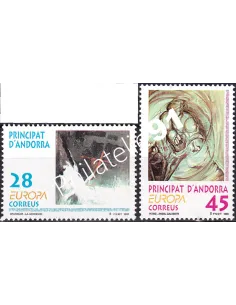 Andorre espagnol, n° 222 à 223, collection timbres Europe