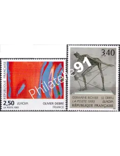 France, n° 2797 à 2798, collection timbres Europa