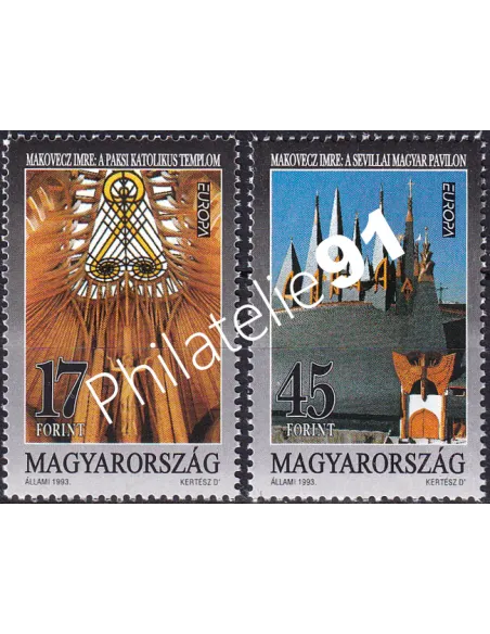 Hongrie, n° 3411 à 3412, collection timbres Europe