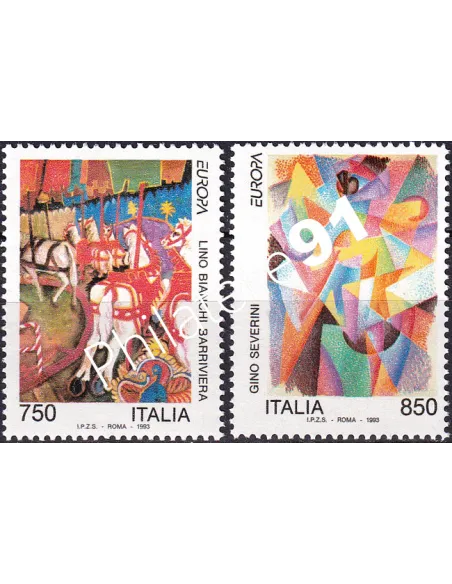 Italie, n° 2011 à 2012, collection timbres Europe