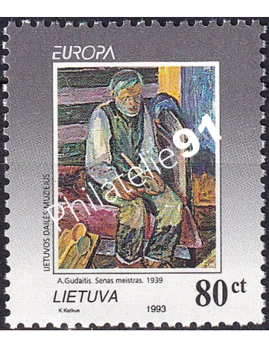 Timbre de Lituanie n° 476, Europa 1993, collection timbres Europe