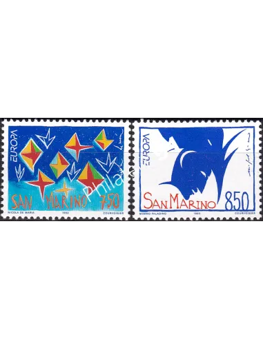 Timbres de ST-MARIN, n° 1322 à 1323, Europa 1993, collection Europe
