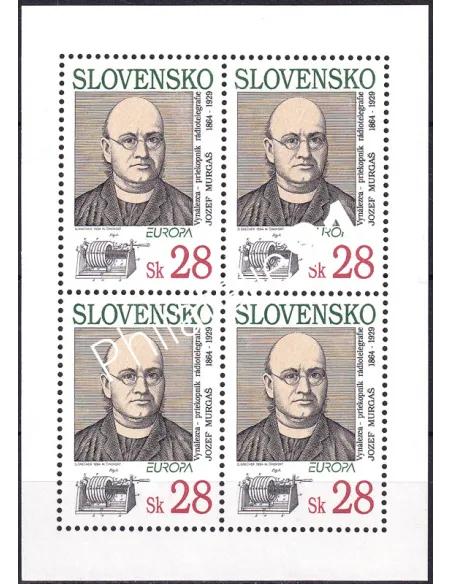 Slovaquie, n° 156 en Feuille, collection timbres Europe
