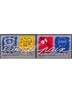 France, n° 2941 à 2942, collection timbres Europa