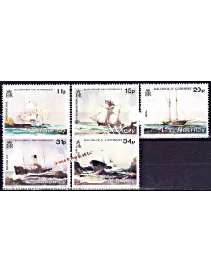 ALDERNEY - n°   32 à 36 - Navires en perdition