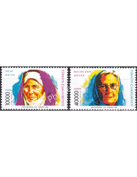 Timbres de Turquie n° 2818 à 2819, collection timbre Europe